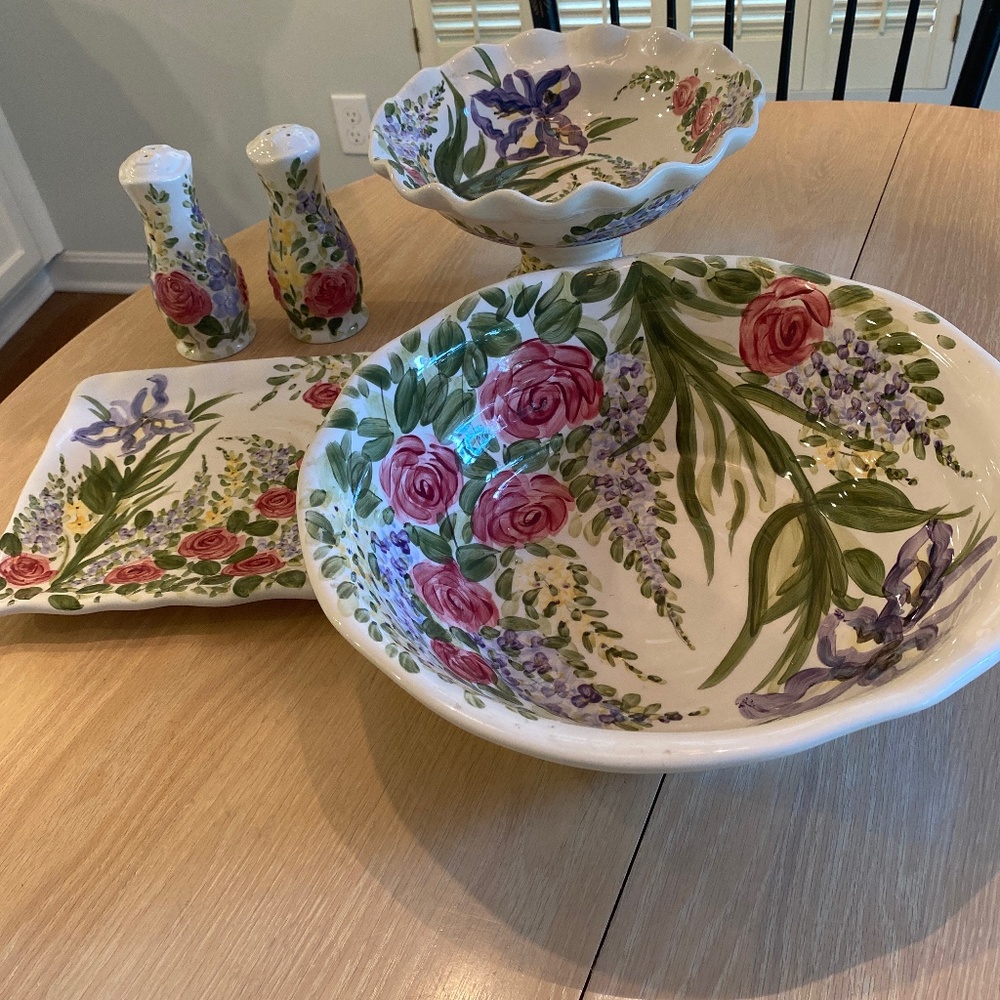 5 piece set of Heavenly Garden accessories